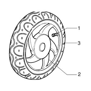 Ruota anteriore Piaggio Zip RST 50 2 tempi AC