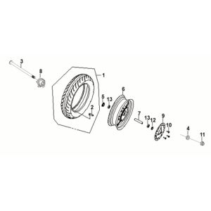 Ruota anteriore Sym Fiddle IV 50 Euro 5