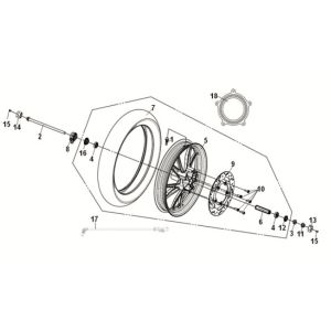 Front Wheel Sym Symphony ST 125i LC E5
