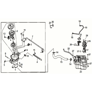 Serbatoio carburante Sym Orbit III 50 E5