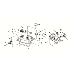 Serbatoio carburante Sym Fiddle III 50 E3