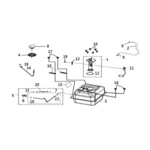Fuel tank Sym Joymax Z 125 E4