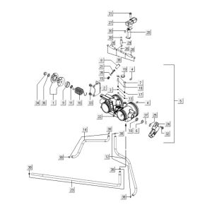 Corpo farfallato Kymco Myroad 700i