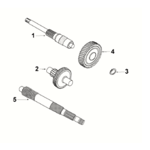 Gearbox - kickstarter Peugeot Django 125 EFI E5 2021-2022