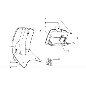 Paragambe Piaggio Zip RST 50 2 tempi AC