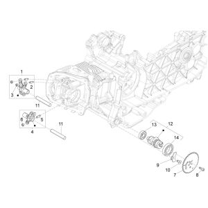 Albero a camme - Pignone albero a camme - Stivali Vespa Sprint 125 3V IE ABS Vespa Sprint 125 4 tempi 3V