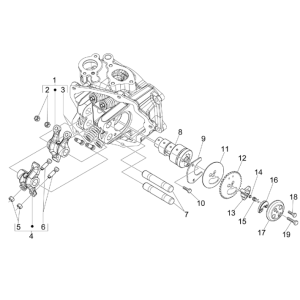 Albero a camme - Pignone albero a camme - Stivali Piaggio MP3 300 LT Sport 2009-2014 Tumbler