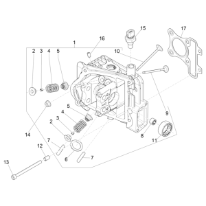 Testa cilindro - Valvole Piaggio Liberty 50 4 tempi AC IGET 3V Euro 5