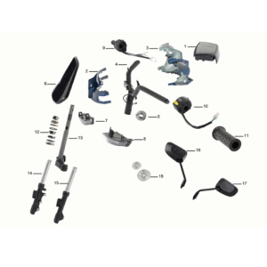 Manubrio/forcella anteriore Yadea C1S