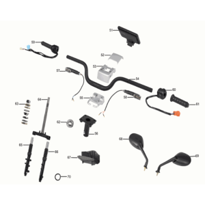 Manubrio/forcella anteriore Yadea G5