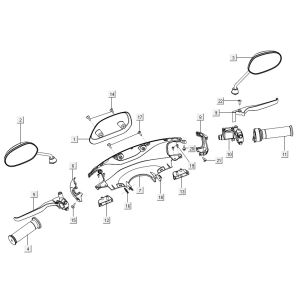 Coperture sterzo - Specchietti Niu M1