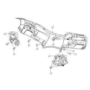 Coperchio sterzo - Interruttori sul manubrio Niu M1