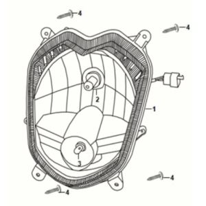 Head Light Sym Orbit III 125I E5