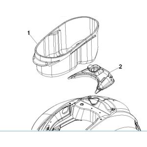 Scatola porta casco Vespa GTV 250 IE 4V