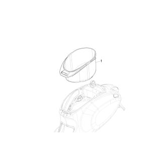 Scatola porta casco Vespa Sprint 125 3V IE ABS Euro 5 2021