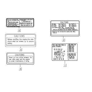 Emblemi - Adesivi Kymco Vitality 50 2 tempi AC argento perlato