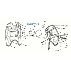 Scatola interna Sym E-MIO