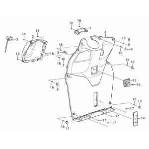Pannello frontale interno Yadea Voltguard