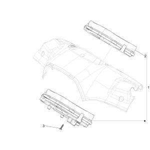 Contachilometri - Cabina di guida Vespa Sprint 125 3V IE ABS