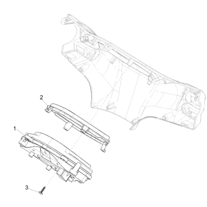 Contachilometri - Cabina di guida Piaggio Liberty 50 4 tempi AC