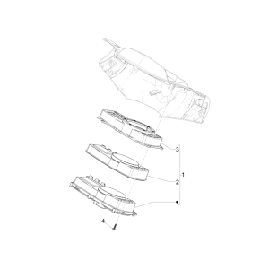Contachilometri - Cabina di guida Piaggio NRG Power DD 50 2-stroke LC 2007-2017
