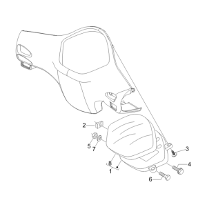 Contachilometri - Cabina di guida Vespa GTS 250 ie 2005-2009 (con ABS)