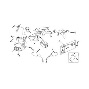 Cablaggio - Specchietti Sym Jet Sport-X 2 tempi
