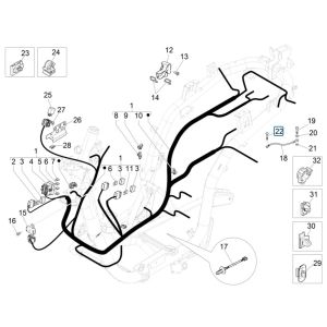 Cablaggio Piaggio Medley 125 ABS Euro 5 2021-2022