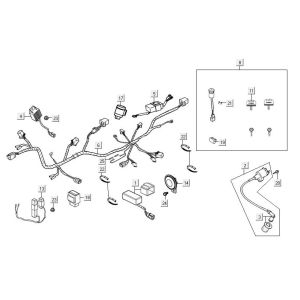 Cablaggio elettrico Kymco Maxxer 90 nero