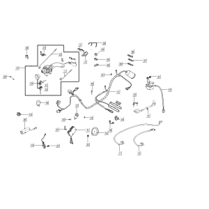 Cablaggio elettrico Kymco People S 50i Euro 4 blu