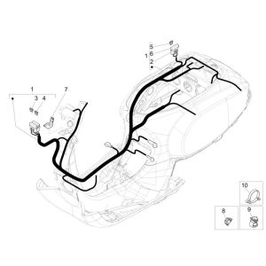 Cablaggio Vespa LX 50 4 tempi 4V 45km/h