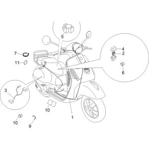 Cablaggio Vespa LX 50 4 tempi 2V AC 25km/h
