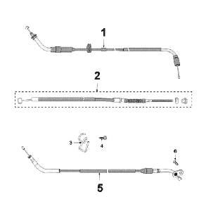 Cavi Peugeot New Vivacity 50 2 tempi AC blu scuro