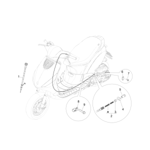 Cavi Piaggo Zip 50 4 tempi IGET 3V Euro 4