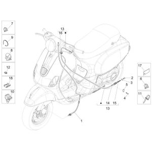 Cavi Vespa LX 50 4 tempi 4V 45km/h