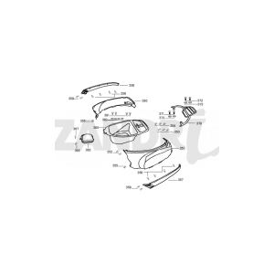 Cappucci - Placcatura posteriore - Santini Capri 125 argento