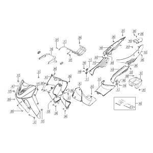 Cappe - Placcatura Kymco Activ 50 4 tempi argento