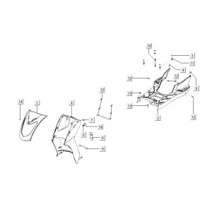 Cappe - Placcatura Kymco Agility 12' 4 tempi nere