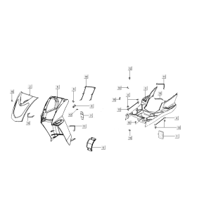 Cappe - kymco Agility FR 12' 4 tempi Euro 4 placcatura bianca