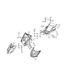Cappe - Placcatura Kymco Carry 4 tempi nere