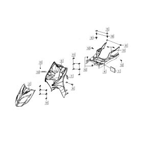 Cappe - Placcatura - Kymco Delivery 4 tempi nere