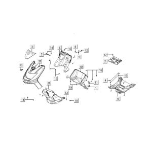 Cappe - Placcatura Kymco VP50 4 tempi ACoak metallizzato