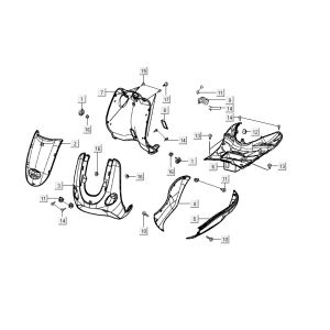Cappucci - Placcatura Kymco Yup 50 2 tempi AC argento