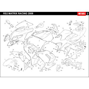 Cappe - Placcatura Rieju Rs2 blu 2006 2 tempi