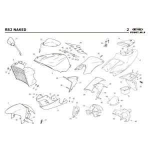 Cappe - Placcatura Rieju Rs2 Naked blu 2009 2 tempi