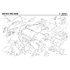 Cappe - Placcatura Rieju Rs2 pro nero 2009 2 tempi