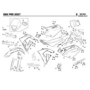 Cappe - Placcatura Rieju SMX pro nero 2008 2 tempi