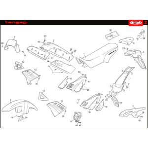 Cappe - Placcatura Rieju Tango arancione 2008 2 tempi