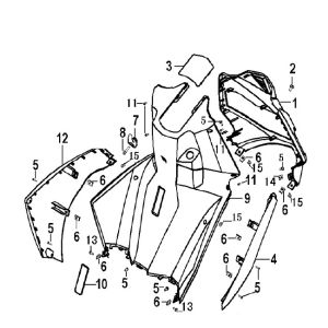 Cappucci - Placcatura anteriore Generic Xor 50 2 tempi 2006 nero