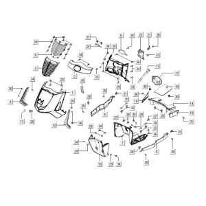 Cofani - Pannelli frontali - Kymco People S 300i